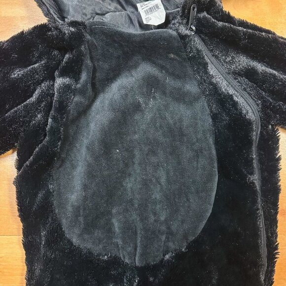 Target Black Fleece Hooded Gorilla Halloween Dress Up Costume Toddler 2-3T - Picture 4 of 6